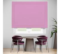 Blindecor Ara | Tenda a rullo traslucida tinta unita - Viola chiaro, 140 x 175 cm (Larghezza x Altezza) | Dimensioni del tessuto 137 x 170 cm | Tenda per interne