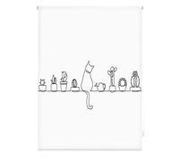 Blindecor Digital Cucina | Tenda avvolgibile traslucida con stampa digitale | Modello Cat | 130 x 180 cm (larghezza per altezza) Dimensioni del tessuto 127 x 175 cm | Tende per finestre