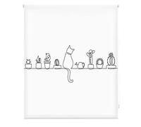 Blindecor Digital Cucina | Tenda avvolgibile traslucida con stampa digitale | Modello Cat | 150 x 180 cm (larghezza per altezza) Dimensioni del tessuto 147 x 175 cm | Tende per finestre