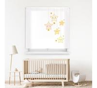 Blindecor Digitale | Tenda avvolgibile traslucida stampata | famiglia dei bambini | modello F-notte stellata | 130 x 180 cm (larghezza per altezza) Dimensioni del tessuto 126 x 175 cm | Tende per