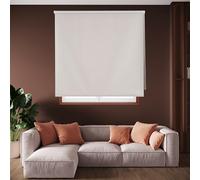 Blindecor Draco Tenda a rullo oscurante - Argento grigio, 160 x 230 cm (Larghezza x Altezza) | Dimensioni del tessuto 157 x 225 cm. Tende termiche oscuranti