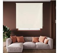 Blindecor Draco Tenda a rullo oscurante - Beige, 120 x 175 cm (Larghezza x Altezza) | Dimensioni del tessuto 117 x 170 cm. Tende termiche oscuranti