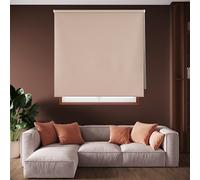 Blindecor Draco Tenda a rullo oscurante - Marrone chiaro, 100 x 230 cm (Larghezza x Altezza) | Dimensioni del tessuto 97 x 225 cm. Tende termiche oscuranti