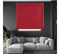 Blindecor Draco Tenda a rullo oscurante - Rosso bordeaux, 100 x 230 cm (Larghezza x Altezza) | Dimensioni del tessuto 97 x 225 cm. Tende termiche oscuranti