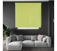 Blindecor Draco Tenda a rullo oscurante - Verde pistacchio, 120 x 175 cm (Larghezza x Altezza) | Dimensioni del tessuto 117 x 170 cm. Tende termiche oscuranti