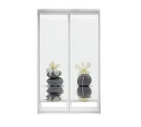 Blindecor Duo Relax | Confezione di 2 tende avvolgibili oscuranti senza trapano, Easy Fix stampa digitale, modello orchidea, 45 x 150 cm (larghezza per altezza), dimensioni del tessuto, 42 x 145 cm