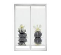 Blindecor Duo Relax | Confezione di 2 tende avvolgibili traslucide senza trapano, Easy Fix stampa digitale, modello orchidea, 50 x 150 cm (larghezza per altezza), dimensioni del tessuto, 47 x 145 cm