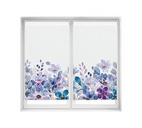 Blindecor Duo Relax | Confezione di 2 tende avvolgibili traslucide senza trapano, Easy Fix stampa digitale, modello Violet Garden | 75 x 150 cm (larghezza per altezza), dimensioni del tessuto 72 x 145