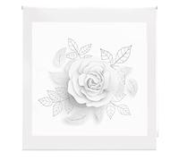 Blindecor Fiori | Tenda avvolgibile traslucida con stampa digitale | modello rosa | 170 x 180 cm (larghezza per altezza), dimensioni del tessuto 167 x 175 cm | tende per finestre