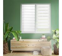 Blindecor Indus Sensa attrezzi | Tenda a rullo a doppio strato senza perforazione | Colore Bianco sporco 37 x 180 cm (Larghezza x Altezza) | Dimensioni del tessuto 34 x 175 cm