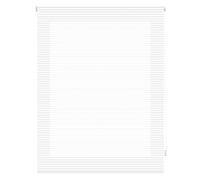 Blindecor Iris | Tenda avvolgibile traslucida a righe | bianco, 120 x 180 cm (larghezza x altezza) | dimensioni del tessuto 117 x 175 cm (larghezza x altezza)