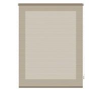 Blindecor Iris | Tenda avvolgibile traslucida a righe | Visone | 140 x 180 cm (larghezza x altezza) | dimensioni del tessuto 137 x 175 cm (larghezza x altezza)