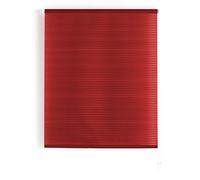 Blindecor L200-Tenda a Pacchetto in Voile Trasparente a Righe 160 x 180 cm Bordeaux