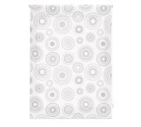 Blindecor Tenda avvolgibile traslucida con stampa digitale Formas - Circle, tenda da 130 x 180 cm (larghezza x altezza). Dimensioni del tessuto 127 x 175 cm