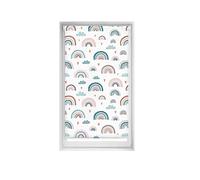 Blindecor Tenda con stampa per bambini, Blackout Easyfix, arcobaleno, blu, 80 x 150 cm