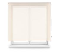 Blindecor Tenda schermo premium su misura, colore beige, 105 x 240 cm (larghezza per altezza), dimensioni del tessuto, 102 x 235 cm, tenda avvolgibile con tubo da 38 mm, più resistente ed elegante