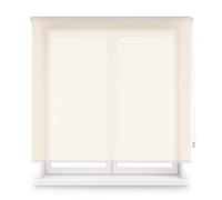 Blindecor Tenda schermo su misura | Colore beige | Tenda schermo 125 x 180 cm (larghezza per altezza) Dimensioni del tessuto 122 x 175 cm | Tende avvolgibili per finestre