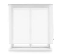 Blindecor Tenda schermo su misura | colore bianco | Tenda schermo 110 x 180 cm (larghezza per altezza) Dimensioni del tessuto 107 x 175 cm | Tende avvolgibili per finestre