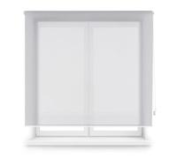 Blindecor Tenda schermo su misura | colore grigio | Tenda schermo 130 x 250 cm (larghezza per altezza) Dimensioni del tessuto 127 x 245 cm | Tende avvolgibili per finestre