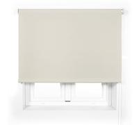 Blindecor Tenda traslucida premium su misura, colore beige, 100 x 240 cm (larghezza per altezza), dimensioni tessuto, 97 x 235 cm, tenda avvolgibile traslucida tubo da 38 mm, più resistente ed