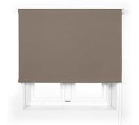 Blindecor Tenda traslucida premium su misura, colore marrone, 90 x 240 cm (larghezza per altezza), dimensioni tessuto, 87 x 235 cm, tenda avvolgibile traslucida tubo da 38 mm, più resistente ed