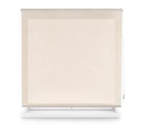 Blindecor Tenda traslucida su misura, tenda avvolgibile su misura, colore lino, 100 x 200 cm (larghezza per altezza), dimensioni del tessuto, 97 x 195 cm, tende avvolgibili traslucide per finestre