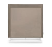 Blindecor Tenda traslucida su misura, tenda avvolgibile su misura, colore marrone, 130 x 175 cm (larghezza per altezza), dimensioni del tessuto, 127 x 170 cm, tende avvolgibili traslucide per finestre