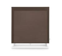 Blindecor Tenda traslucida su misura | Tenda avvolgibile su misura | colore marrone scuro | 135 x 175 cm (larghezza per altezza), dimensioni del tessuto 132 x 170 cm | tende avvolgibili traslucide per