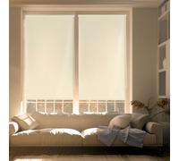 Blindecor Zeus Tenda a rullo oscurante Easyfix - Beige, 62 x 180 cm (Larghezza x Altezza) | Dimensioni del tessuto 59 x 175 cm. Tende termiche oscuranti senza attrezzi