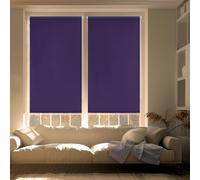 Blindecor Zeus Tenda a rullo oscurante Easyfix - Viola, 140 x 180 cm (Larghezza x Altezza) | Dimensioni del tessuto 137 x 175 cm. Tende termiche oscuranti senza attrezzi