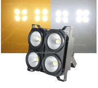 BLINDER ACCECATORE DMX COB LED 4x100W Proiettore BIANCO CALDO E FREDDO Powercon