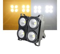 BLINDER ACCECATORE DMX COB LED 4x100W PROIETTORE BIANCO CALDO E FREDDO POWERCON