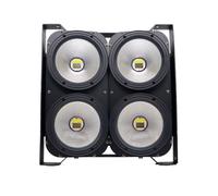 BLINDER ACCECATORE RGBW DJ STROBO DMX COB LED 4x100W PROIETTORE LUCI PALCOSCENIC