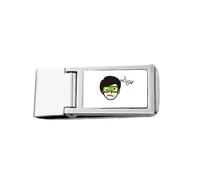 Blindfold Thing Today Eyes Refuse - Portafoglio sottile con fermasoldi in acciaio inox