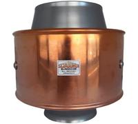 BLINDOCOM RAX Comignolo cappello inox rame antivento, aspirafumo, attivatore di tiraggio naturale antintemperie antipioggia (200 mm)