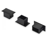 DIGITUS tappi di chiusura per fibre ottiche - per aperture LC duplex - 100 pezzi - nero