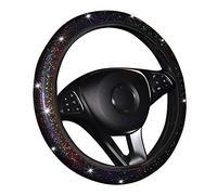 Bling Accessori Per Auto Coprivolante Interno, Mozzi Per Veicoli Non Si Sposta Custodia Per Volante Per Polo E5 X45(Nero)