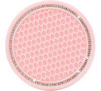 Bling Auto Cup Insert Sottobicchieri Antiscivolo Cristallo Strass Sottobicchiere Universale Auto Holder Insert Coaster Cup Mats Accessori Auto, Rosa BiancoNice Processed