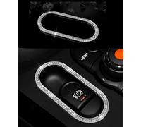 Bling Auto parts Multimedia pulsante cerchio manopola copertura pulsante di parcheggio Fit per Mini F54 F55 F56 F60 accessori interni strass applique (pulsante di parcheggio 1pc/set)