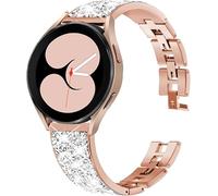 Bling Bracciali di ricambio in metallo da donna per Galaxy Watch 7/6/5 40,44 mm/FE/6 Classic 43,47 mm
