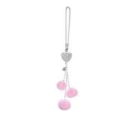 Bling Car Hanging Ciondolo Furry Car Pendenti Auto Retrovisore Auto Ornamento Appeso Cuori Decorazioni per Auto Specchio Retrovisore