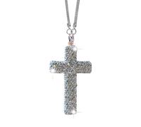 Bling Car Rear View Mirror Accessories Hanging Pendant, Christian Car Decor, ornamento religioso appeso, design incoraggiante, ciondolo decorativo, 6 x 3 cm, per uomini e donne