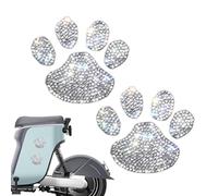 Bling Crystal - Adesivi per impronte digitali per auto, impermeabili, con dita e suole indipendenti, adesivi divertenti per auto, gatto e accessori per