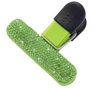 Bling Diamond Duty - Clip di tenuta riutilizzabile per snack, per sacchetti di plastica per alimenti, casa, ufficio, picnic, conservazione degli alimenti, clip di tenuta per cucina (verde)
