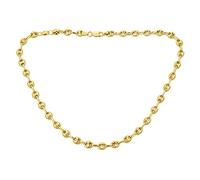 Bling Jewelry Collana Catena Marina Unisex In Oro Giallo Sovrapposto In Argento Sterling .925 Con Maglia A Puff Da 6 MM Di Larghezza E 18 Pollici Di Lunghezza