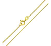 Bling Jewelry Collana Serpente Magica A Catena Flessibile E Resistente Da 1 MM Placcata In Oro 14K Su Argento Sterling .925 Per Donne E Uomini Di 18 Pollici
