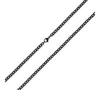 Bling Jewelry Gioielli Da Motociclista Resistenti Per Uomini Collana A Catena Di Collegamento In Acciaio Inossidabile Ip Nero Da 18 Pollici E 4 MM Di Spessore