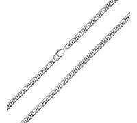 Bling Jewelry Gioielli Da Motociclista Resistenti Per Uomini Collana Con Catena A Maglia Cubana In Acciaio Inossidabile Tonalità Argento Lunghezza 30 Pollici E Spessore 4 MM