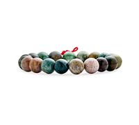Bling Jewelry Mala Brown Earth Stone Multi Color Round Jasper Bead Stretch Bracciale Per Le Donne Per Gli Uomini 10Mm