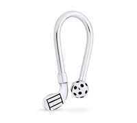 Bling Jewelry Portachiavi Uomo Donna Golfista Sport Palla da Golf Mazza U Portachiavi Golf Punta a Vite Palla Argento Sterling Ossidato